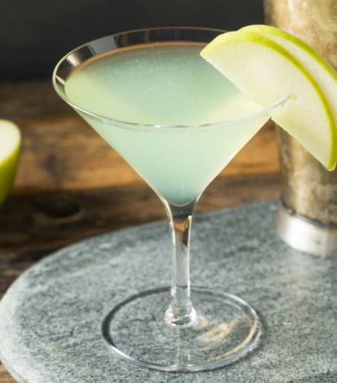 elmalı cin fizz kokteyli